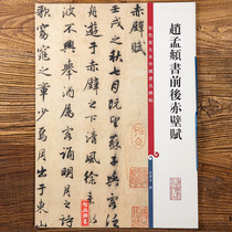 Zhao Mengxus book before and after Chibi Fu color magnification Chinese stele traditional side Note line book inscription brush calligraphy book Sun Baowen editor Shanghai Dictionary Publishing House