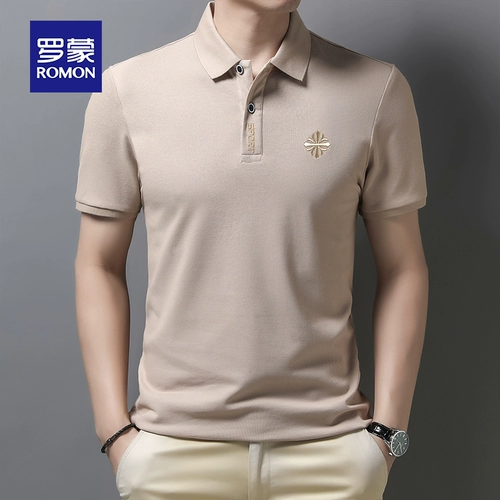 Летняя шелковая футболка с коротким рукавом, футболка polo, облегающий крой