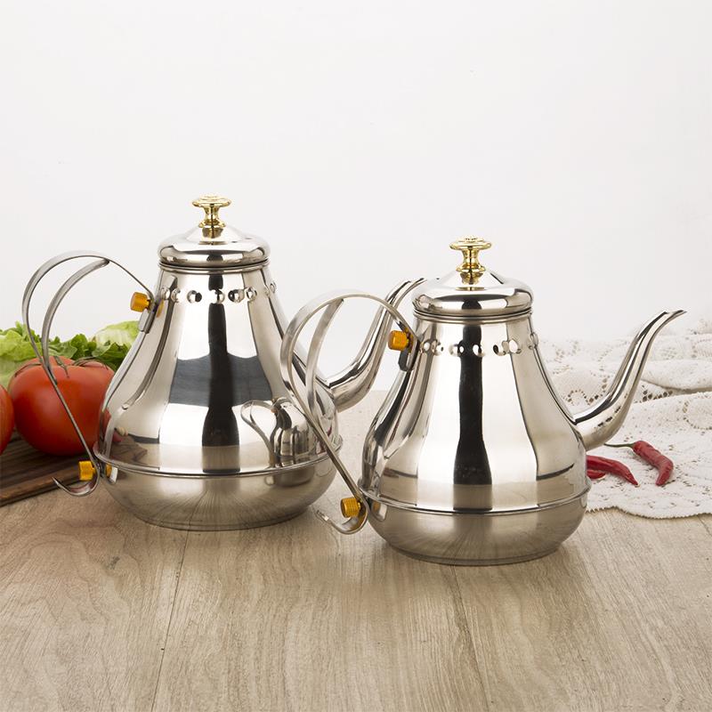 One-piece tea kettle Stainless steel hotel large capacity health thickened tea kettle filter stainless steel restaurant household