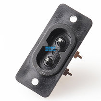 LANZMFG Langzheng LZ-8-30 AC power socket figure-shaped C8 socket with ear screw hole fixation