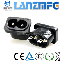 LANZMFG Langzheng LZ-8-26 solid needle AC8 suffix power socket C8 power socket eight-shaped plug