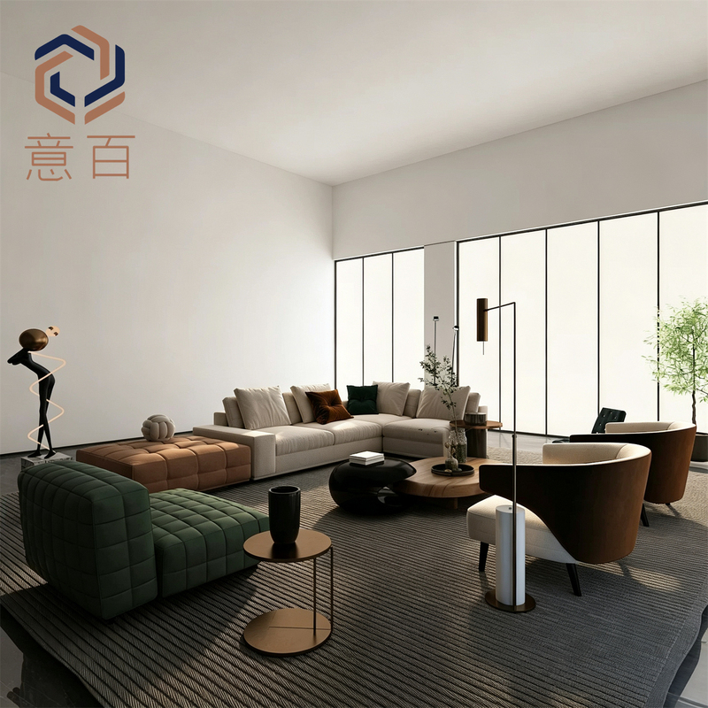 Sales Office Lobby, Hotel Lobby, Rest Area, Corner Sofa Set, Villa Model Room, Large Flat-Floor Living Room Sofa Sales Office Lobby, Hotel Lobby, Rest Area, Corner Sofa Set, Villa Model Room, Large Flat-Floor Living Room Sofa