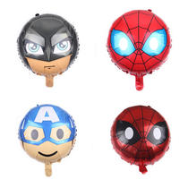 New 18 Inch Round Spider-Man Batman Beauty Team Aluminum Film Aluminum Foil Balloon Birthday Toy Trim