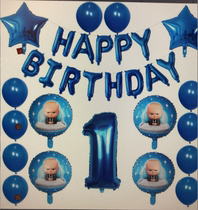 Bossbaby baby party Decorative Cartoon Baby Doll Owner Aluminum Foil Balloon Living Room