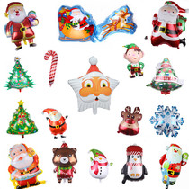 New Santa Christmas Tree Aluminum Film Balloon Snowman Christmas Atmosphere Decoration Aluminum Film Balloons