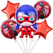 New Styling Ladybug Girl Aluminum Film Balloons Children Cartoon Toy Balloons Birthday Party Balloons