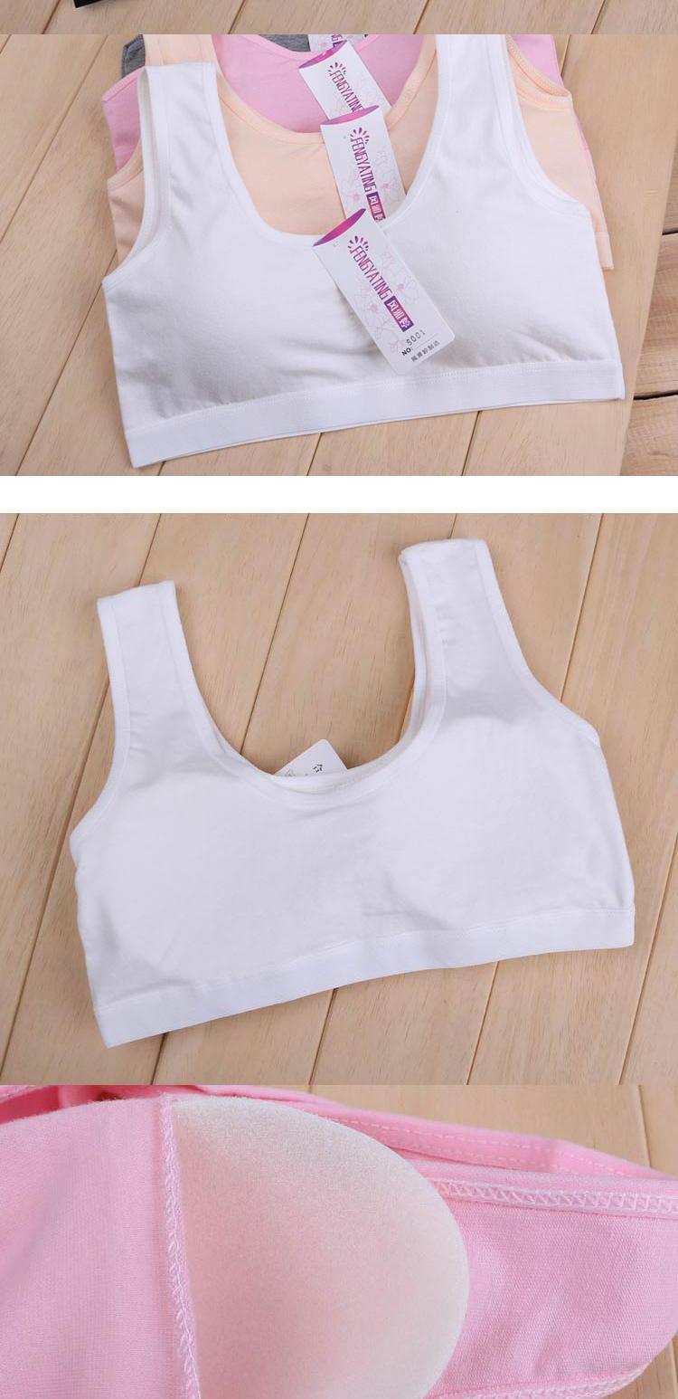 Học sinh trung học cơ sở áo vest nữ áo ngực nữ sinh trung học phát triển đồ lót cotton 14-15-16 tuổi áo ngực dây ren