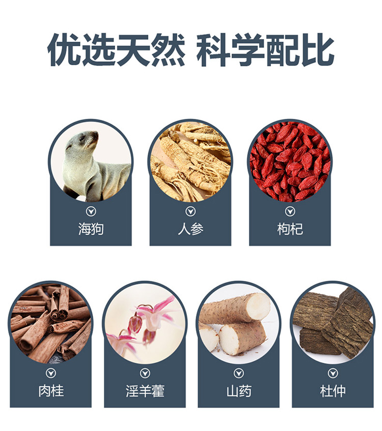 Lông hải cẩu viên thuốc viên nang 120 viên Sản phẩm chăm sóc sức khỏe răng miệng dành cho nam giới chính hãng Epimedium có thể dùng ấm thận lâu dài và Dương Dương - Thực phẩm sức khỏe thực phẩm chức năng tăng chiều cao
