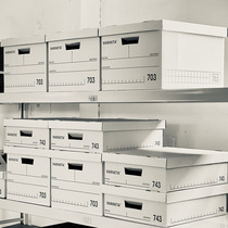 File storage box file box simple and fashionable data organizing box information filing box large 703BOX