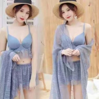 Học sinh bơi 2019 mới mặc áo ba lỗ mỏng manh bảo thủ gợi cảm mặc bikini áo tắm đỏ nữ - Bikinis áo tắm sexy