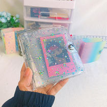 Binding creative trendy hand account transparent simple shell 1 2 3 inches elementary school childrens photo commemorative storage book