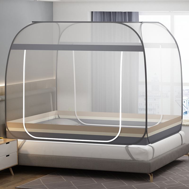 Mosquito nets 2021 new high-end Easy-to-install folding Mongolia Pack dust-proof with top cloth Home portable