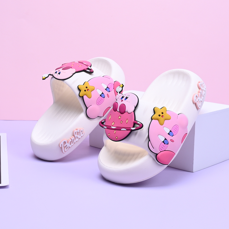 Kirby Slippers for Women 2024 Summer Thick-Soled soft sole Indoor Home Bathroom Non-Slip Cute Sandals