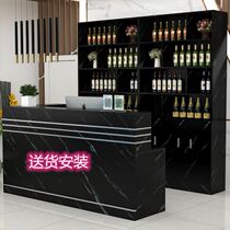 Supermarket cash register tobacco and wine cabinet combination convenience store counter simple modern shelf display cabinet original design headshot