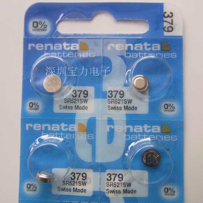 Swiss Renata watches batteries 379 SR521SW 1 55V buttons for batteries