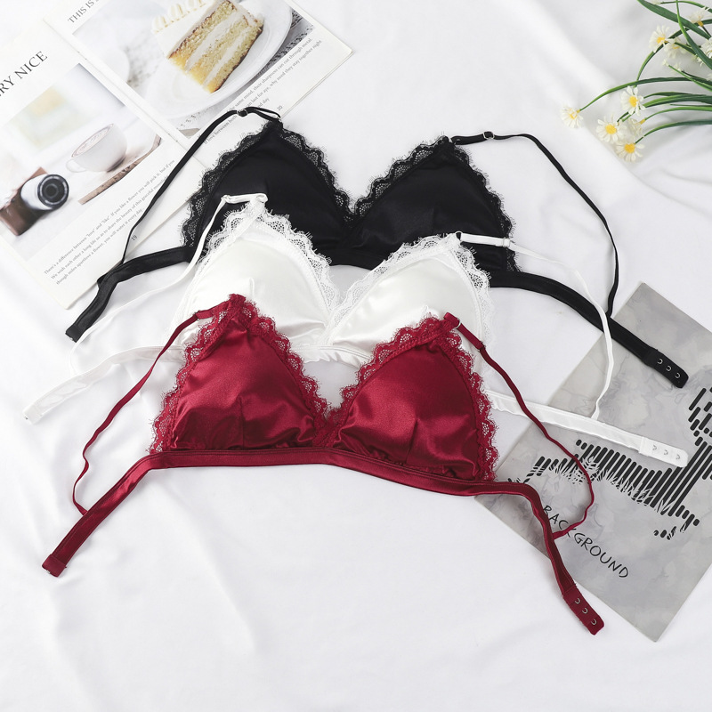 Maternity Intimates, Summer Thin Style, French Sexy Ice Silk, Seamless Lace Triangle Cup, No Steel Ring, Special Bra for Pregnancy