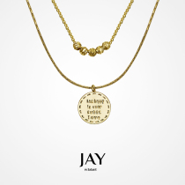 JAY coin double sweater chain 2021 new female light luxury niche pendant sweater accessories chain pendant