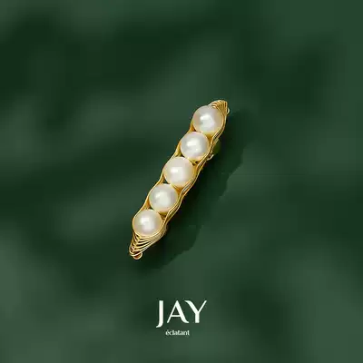 JAY pea clip suit brooch women high-end autumn and winter corsage 2021 New Tide design feel pin accessories