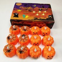 Pumpkin lights Halloween glowing pumpkin lights props haunted house bar KTV decorations desktop ornaments LED candle lights