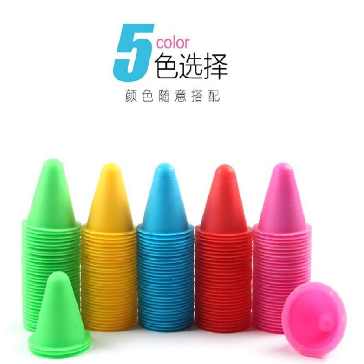 Road pile column windproof pattern special cone triangle cup road sign sign barrel indoor skates barricade landmark