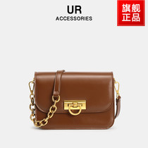 U lock tofu bag female 2021 New Tide retro shoulder crossbody chain small square bag casual fashion versatile