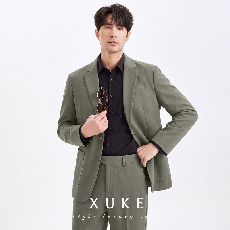 Lightweight and Drapey Casual Suit for Men, Loose-Fitting Jacket, New Korean Style Handsome Blazer for Spring and Autumn Lightweight and Drapey Casual Suit for Men, Loose-Fitting Jacket, New Korean Style Handsome Blazer for Spring and Autumn