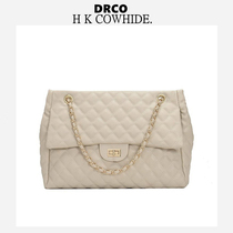 France DRCO womens bag large capacity new design sense chain shoulder shoulder bag check tote small fragrant wind Big Bag