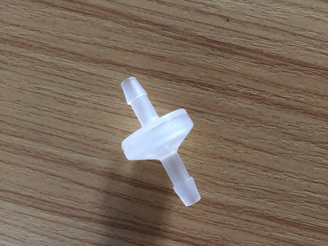 耐酸碱塑料单向阀止回阀PP单流阀PP止流阀微型单向阀内径3MM4mm