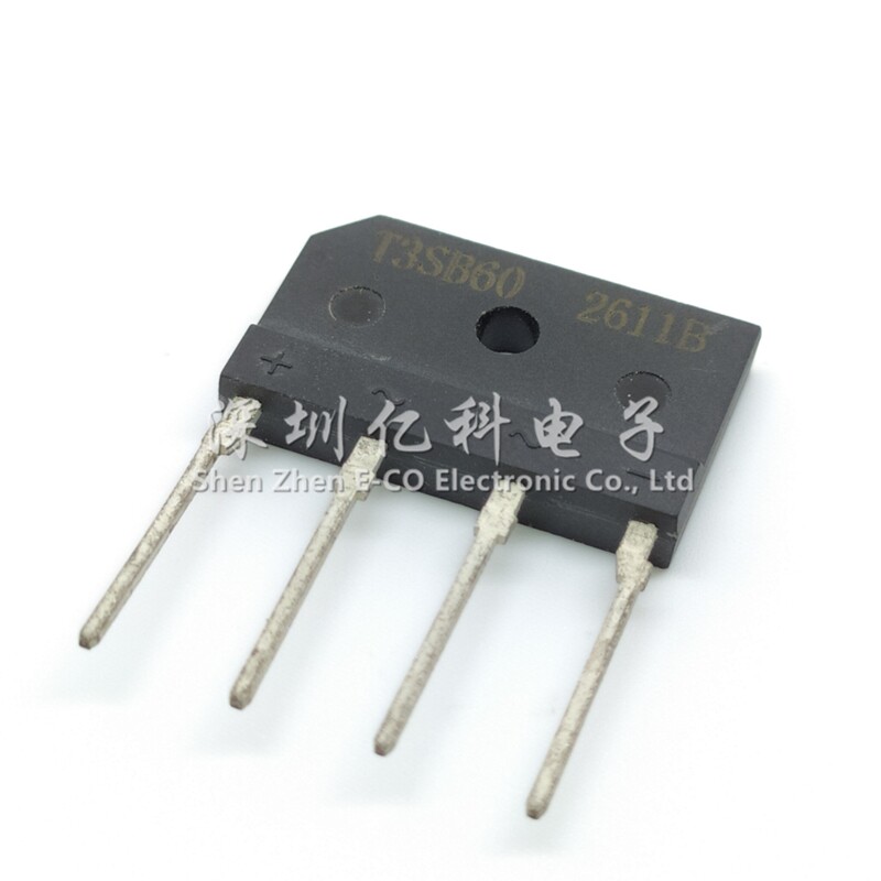T3SB60 全新原装正品 3A/600V 整流桥堆 扁桥 直插4脚整流器