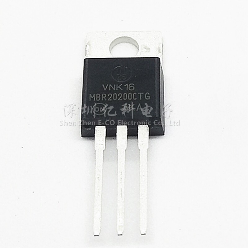 ON进口原装 MBR20200CTG 肖特基整流二极管 200V/20A 直插TO-220