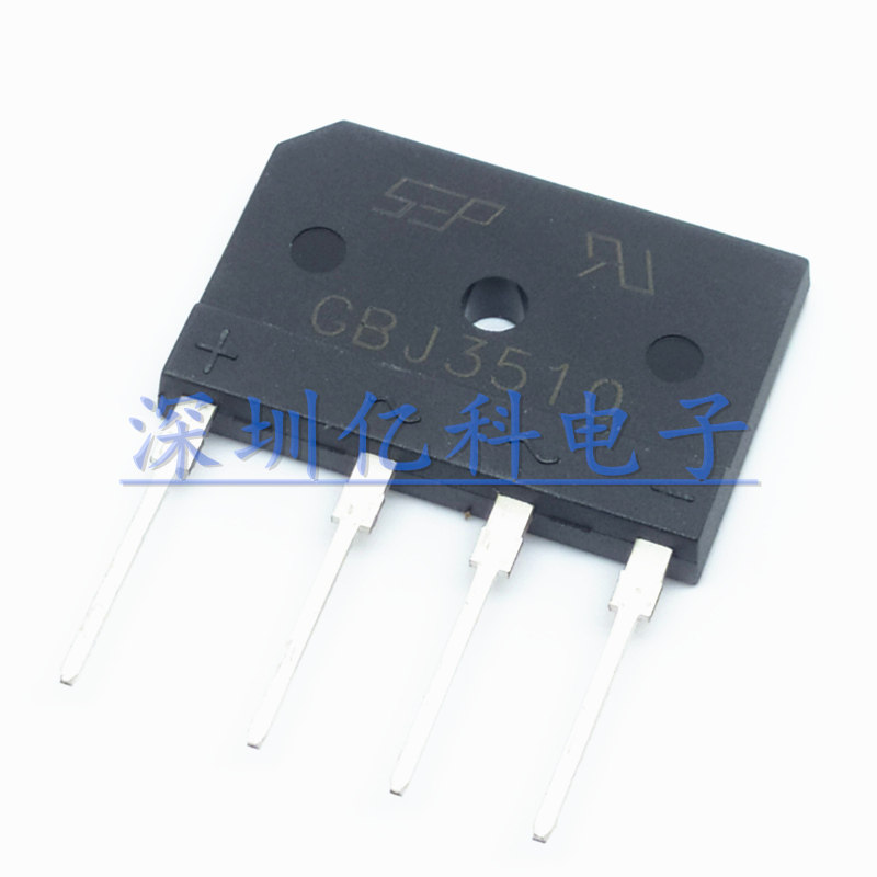 全新GBJ3510整流桥35A/1000V扁桥 单向排桥整流器 电磁炉整流桥堆