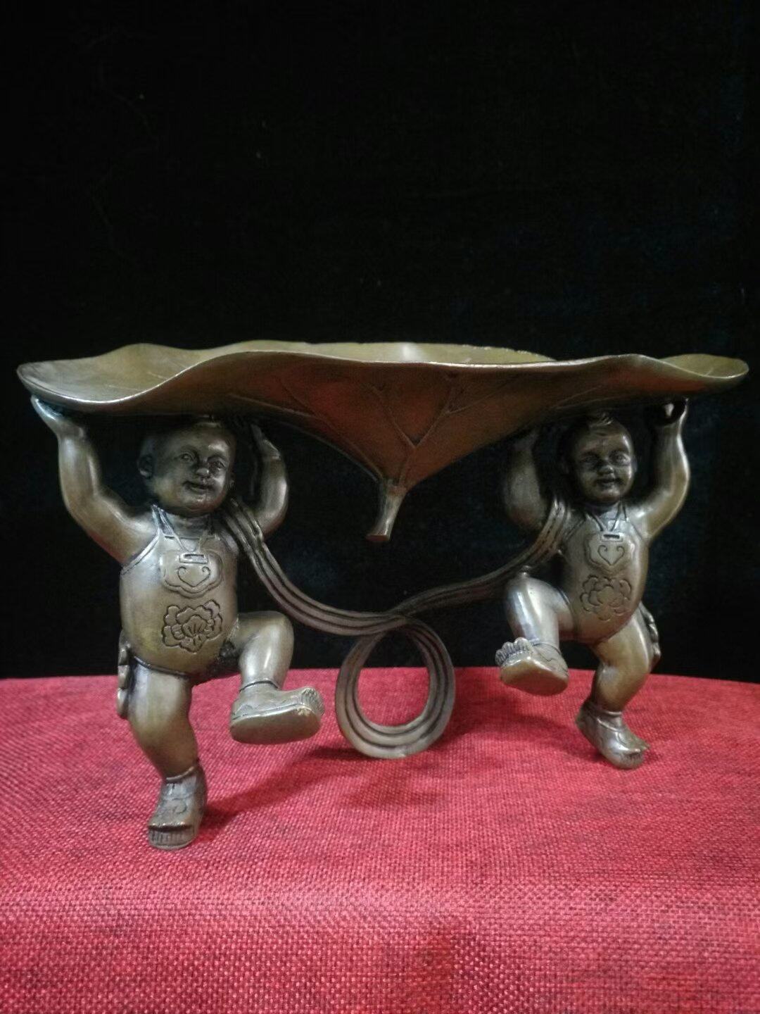 Antique tapping old copper tire crafts piece of Liansheng noble old copper tire crafts