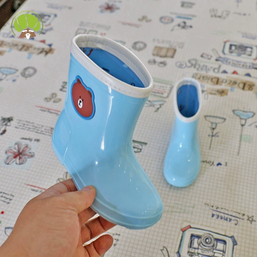 Детский дождевик, нескользящая обувь, детские сапоги для мальчиков, туфли, средней длины