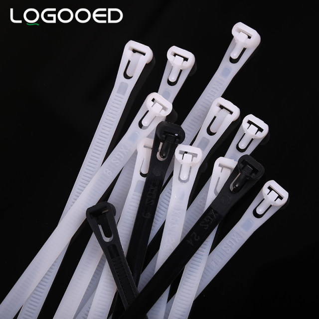 Corso nylon cable tie ຂະຫນາດໃຫຍ່ຍາວສົ່ງຟຣີ 8x400mm ງ່າຍທີ່ຈະ disassemble buckle ການຄຸ້ມຄອງສາຍເພື່ອປັບແຖບ buckle ພລາສຕິກ