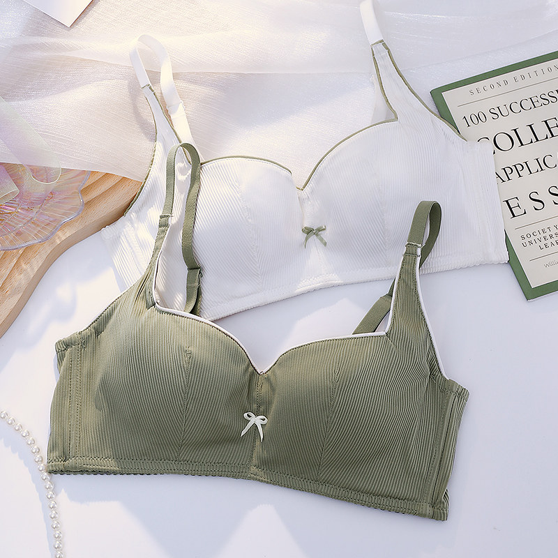 Braced underwear women's ultra-thin summer small breasts gathered without steel ring big breasts show small collection anti-sagging bra