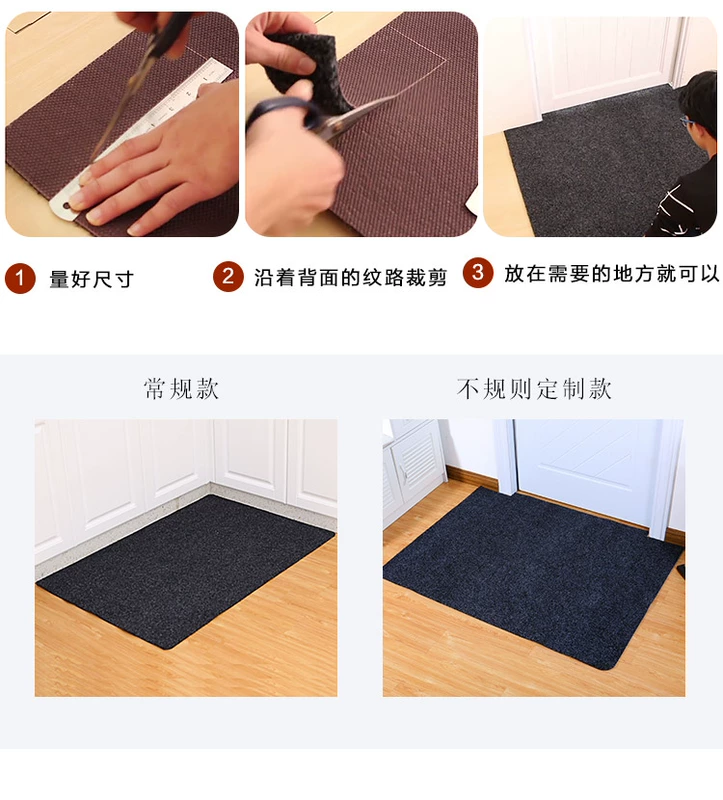 Entry chống trượt cửa mat mat cửa nhập cảnh chân mat nhà sống thảm nhà bếp hấp thụ thảm tùy chỉnh - Thảm sàn