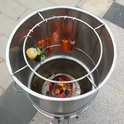 Bacon smoke stove household size commercial barbecue special equipment multifunctional firewood new artifact