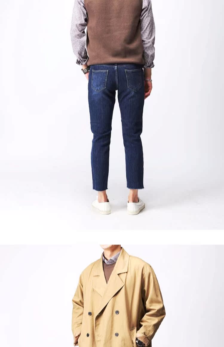 Áo dệt kim cổ tròn không tay Vest Joker Thời trang công sở ấm áp Mặc Hàn Quốc Mua sắm nam chính hãng ao khoac len nam
