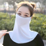 Японская маска, дыхательный демисезонный шарф, с защитой шеи, УФ-защита, защита от солнца