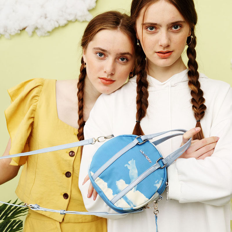 LOLA DESIGN cloud round satchel women's new one-shoulder messenger small bag round women's all-match ins