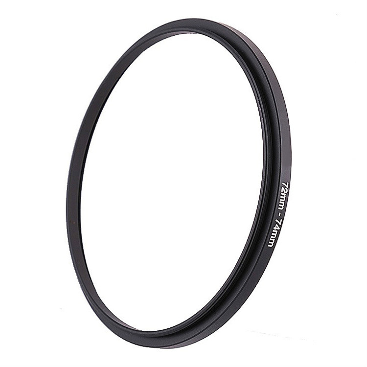 72-74mm filter adapter ring 72 lens to pick up 74 filter lens 72 external thread turn 74 internal thread small turn large