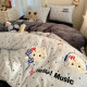 Winter Thickened Milk Velvet Four-Piece Bedding Set, New Double-Sided Coral Fleece Duvet Cover, Fleece-Lined Bed Sheet, Dormitory Three-Piece Set