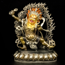 Tibetan Buddhist supplies like Nepal semi-gilded copper tantric law enforcement Buddha Diamond hand 1 foot to become attached to