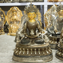 Tibetan Buddhist supplies boutique handicraft carving patterns longevity Buddha statue 2 feet high about 66 bond price
