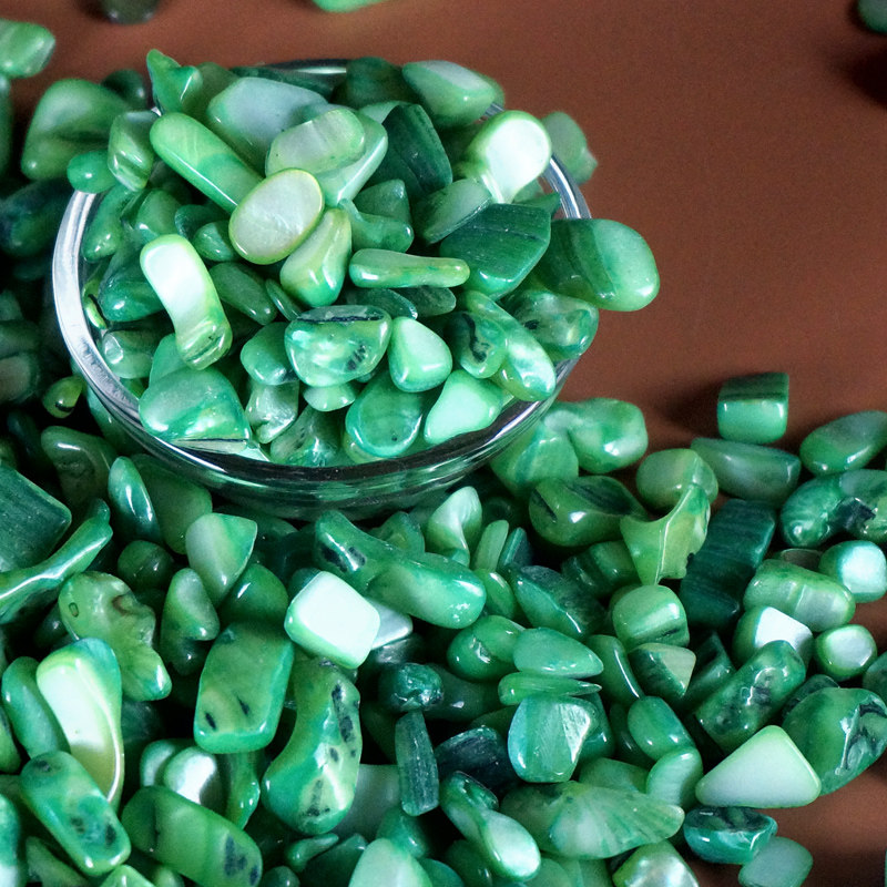 Natural Seven Precious Stones Green Pearl Bergem Stones for Buddha's Manza Eight for Manzal Gems of Seven Colorful Stones-Taobao