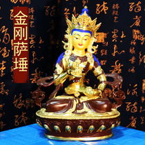 Vajra Pure Copper Tibetan Buddha with Tantric Buddha statue ornaments in batches to imitate Nepal semi-gilt gold 1 foot