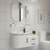 Aluminum bathroom cabinet combination small apartment 40 50 60 70 80cm bathroom wash basin toilet wash table