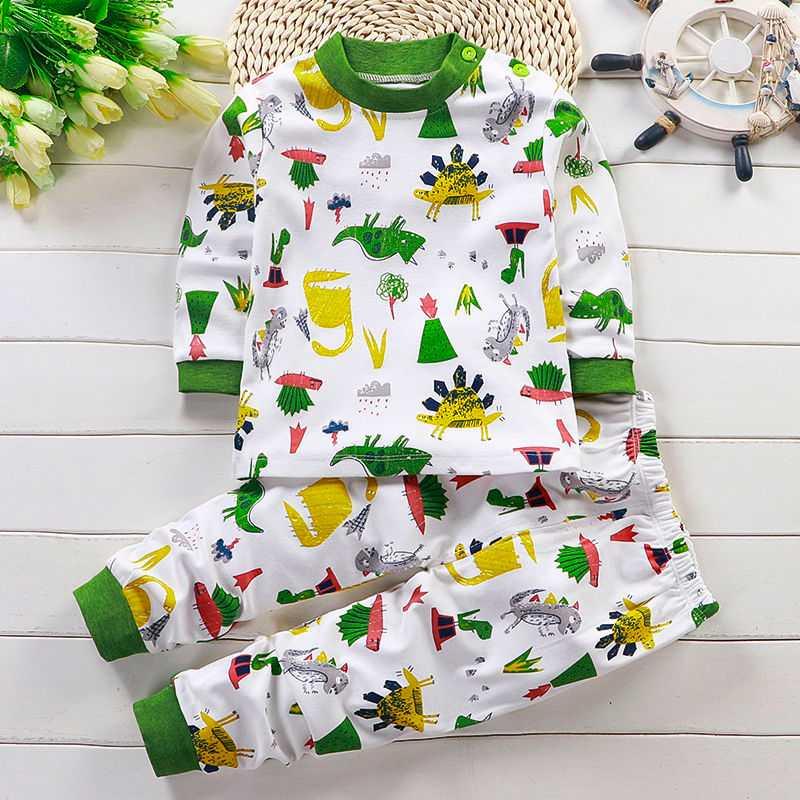 New childrens bông đồ lót mùa thu quần áo bộ 0-6 tuổi bé trai và bé gái bộ pajama quần áo trẻ em mùa xuân và mùa thu.