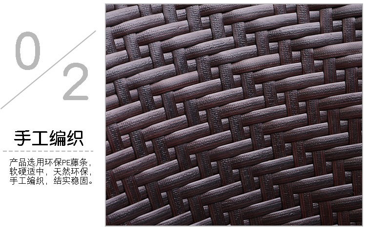 Wicker Ghế Ban công Bàn và Ghế Kết hợp Giải trí Nội thất Tengqi Ghế tựa lưng Vườn Mục vụ ngoài trời Wicker Ghế ba mảnh ghế nhựa ngoài trời