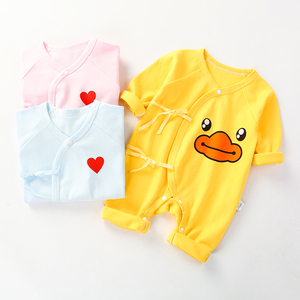 男女新生婴儿衣服春秋冬纯棉宝宝连